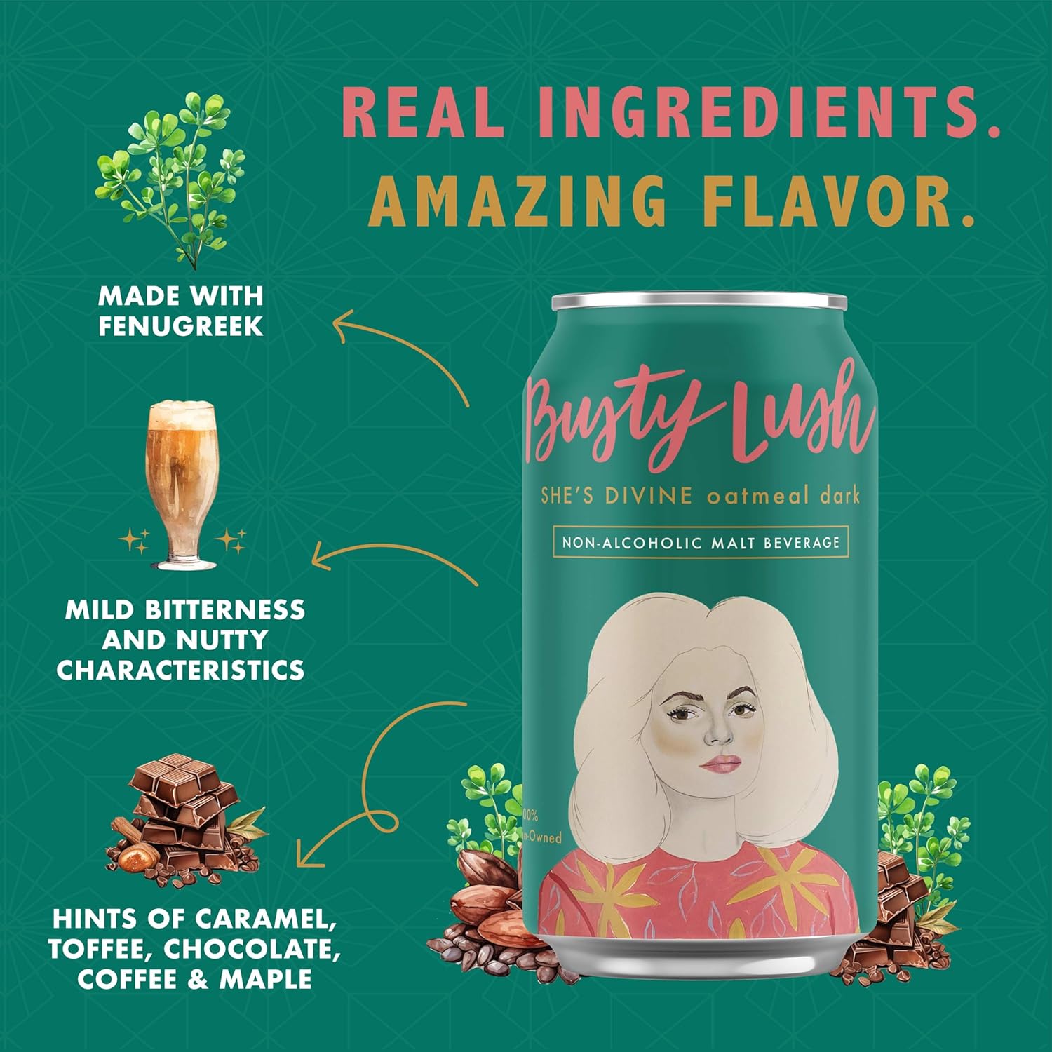 She’s Divine Oatmeal Stout NA Craft Beer 12-Pack