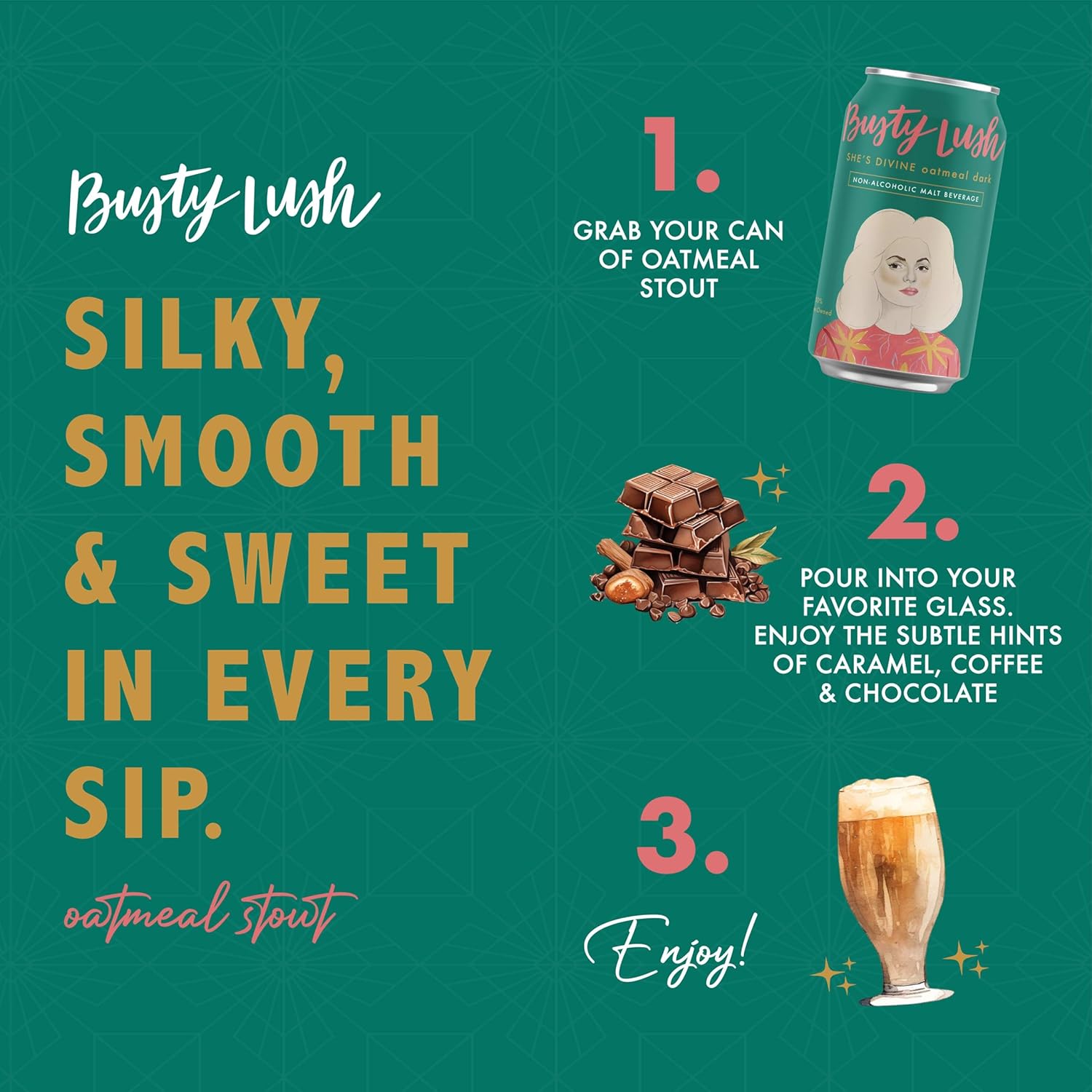 She’s Divine Oatmeal Stout NA Craft Beer 12-Pack