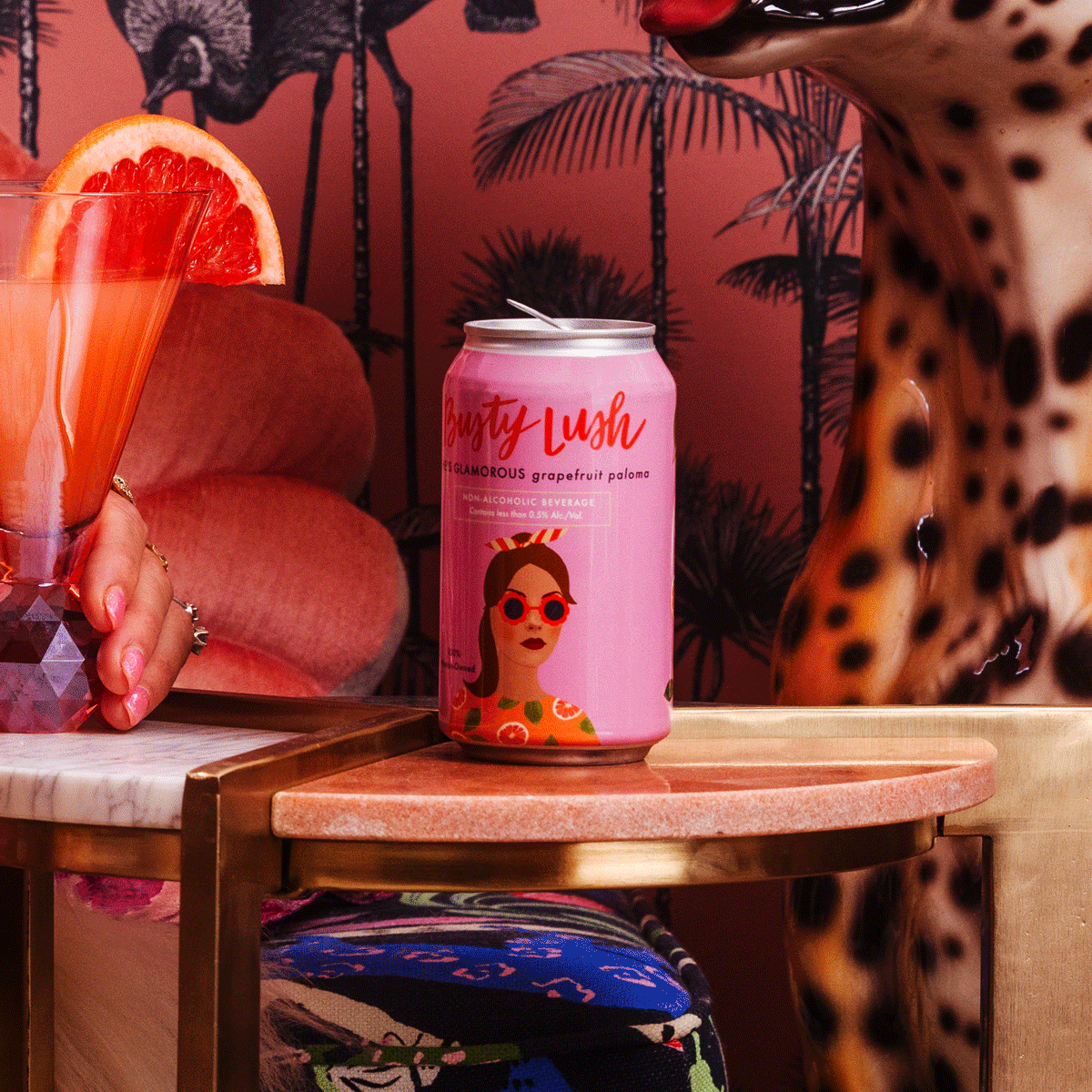 She's Glamorous Grapefruit Paloma Craft Mocktail 12-Pack