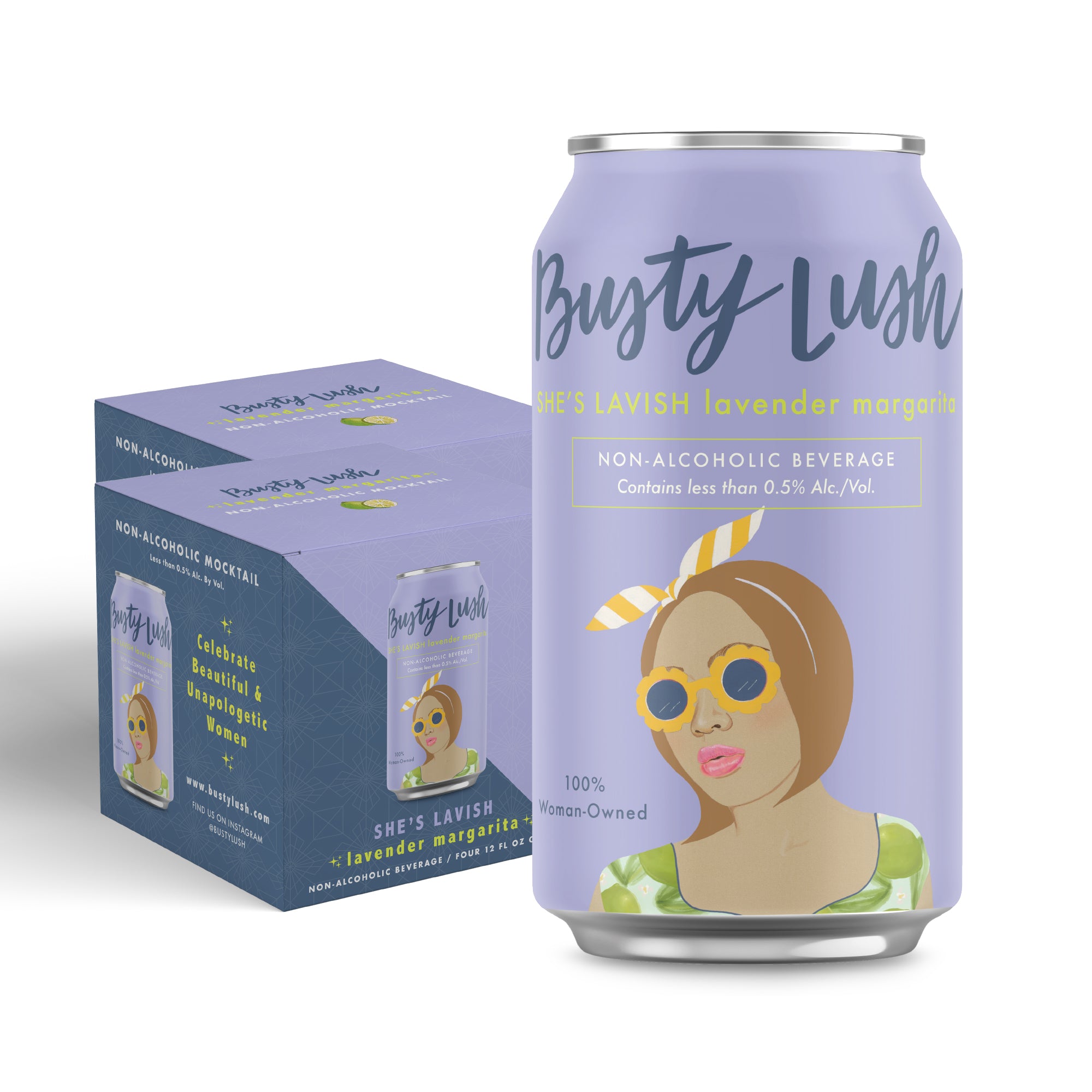 She's Lavish Lavendar Margarita Craft Mocktail 12-Pack