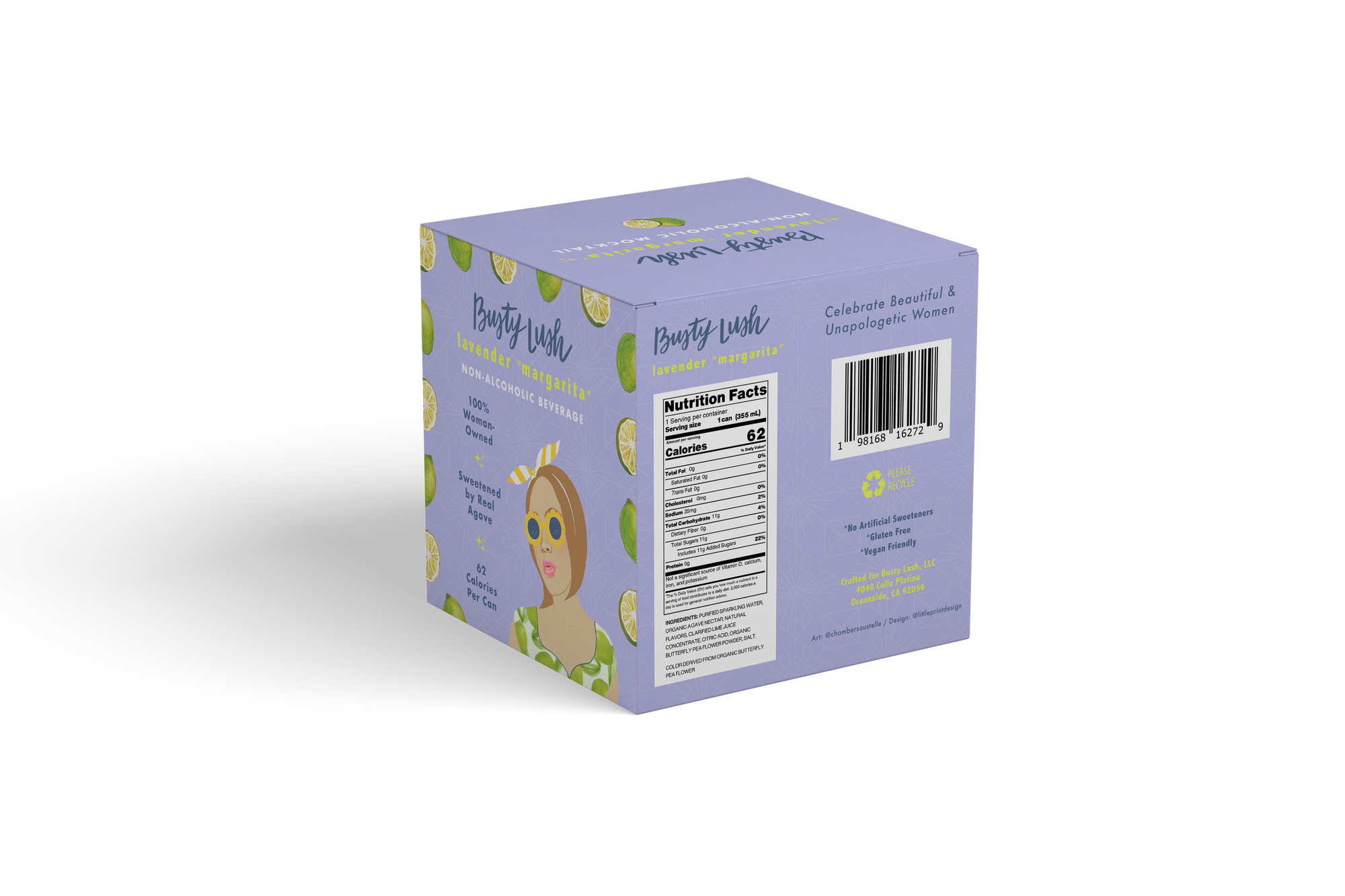 She's Lavish Lavendar Margarita Craft Mocktail 12-Pack