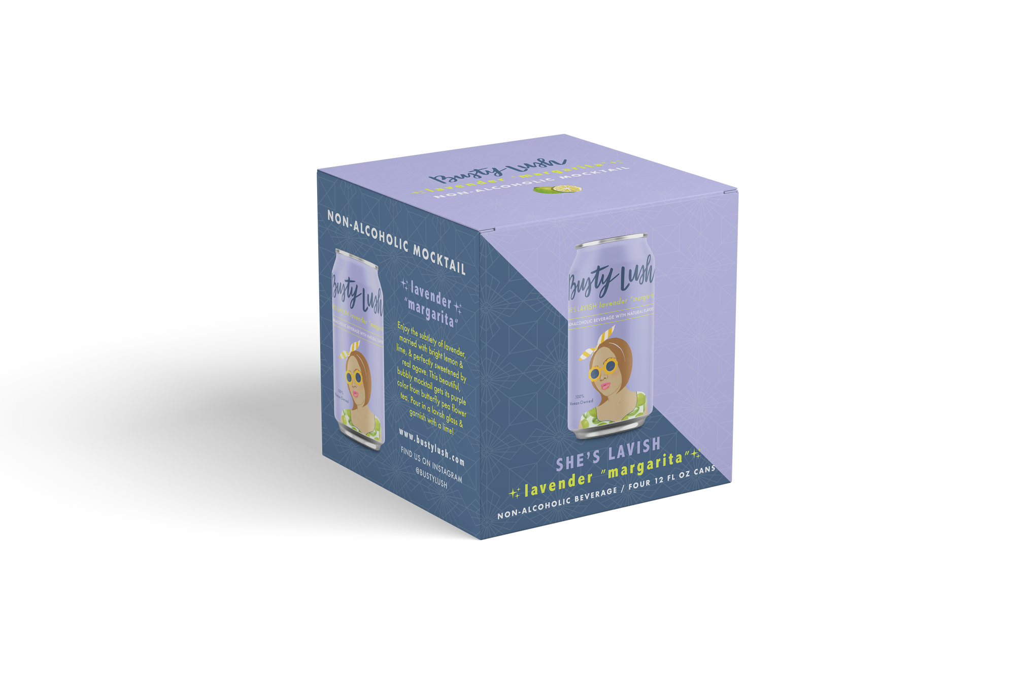 She's Lavish Lavendar Margarita Craft Mocktail 12-Pack