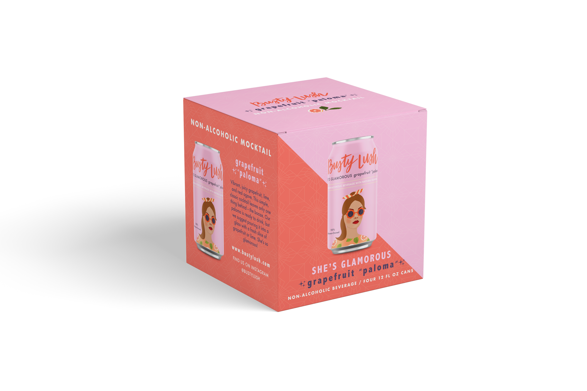 She's Glamorous Grapefruit Paloma Craft Mocktail 12-Pack